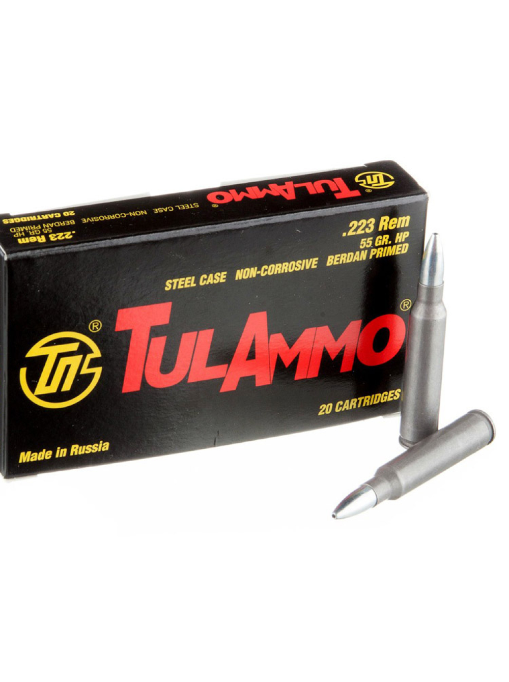 Набій нарізний мисливський ТулАммо .223 Rem (5.56х45) HP / 3.56 г