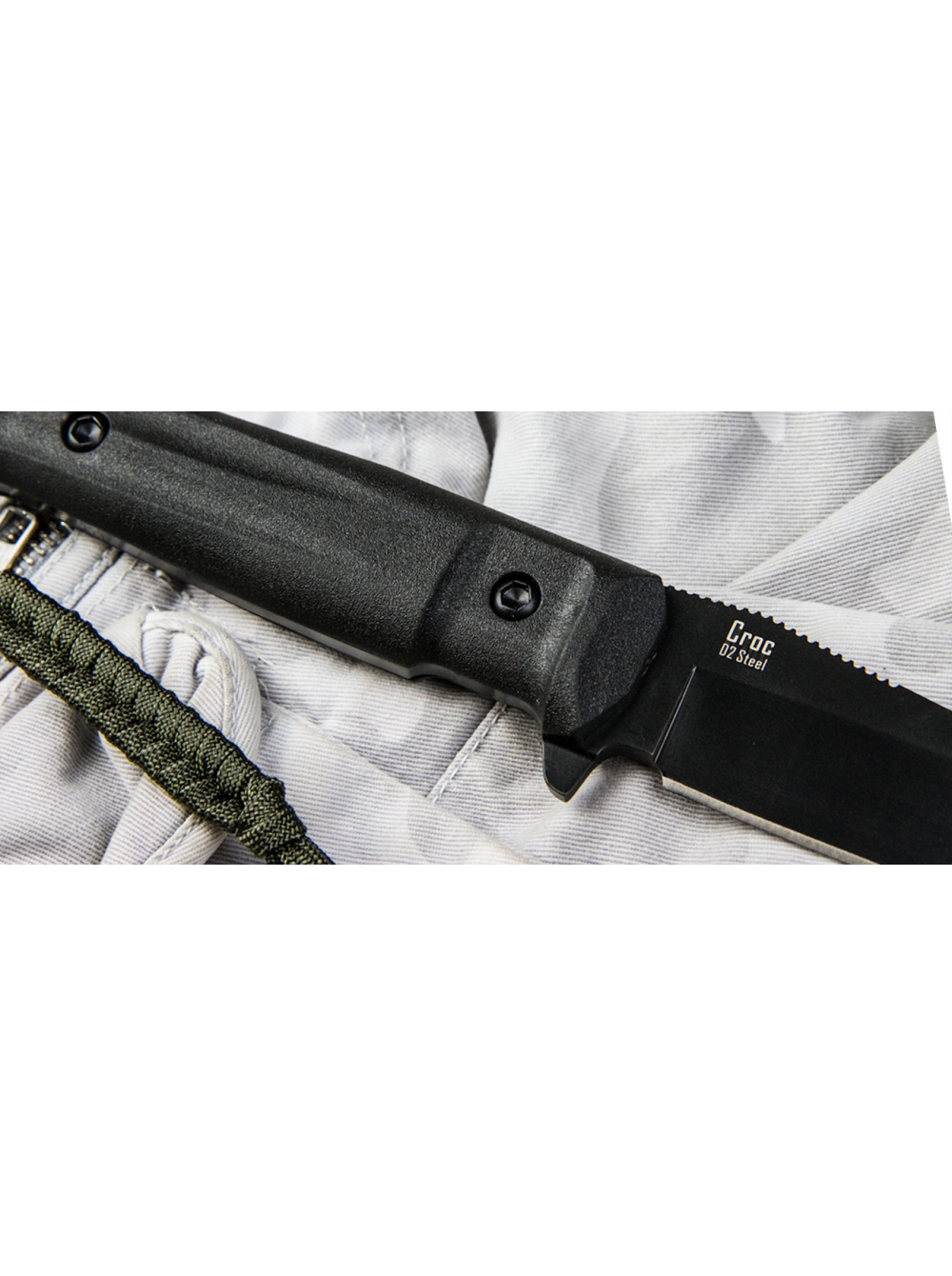 Ніж Croc D2 Black Titanium