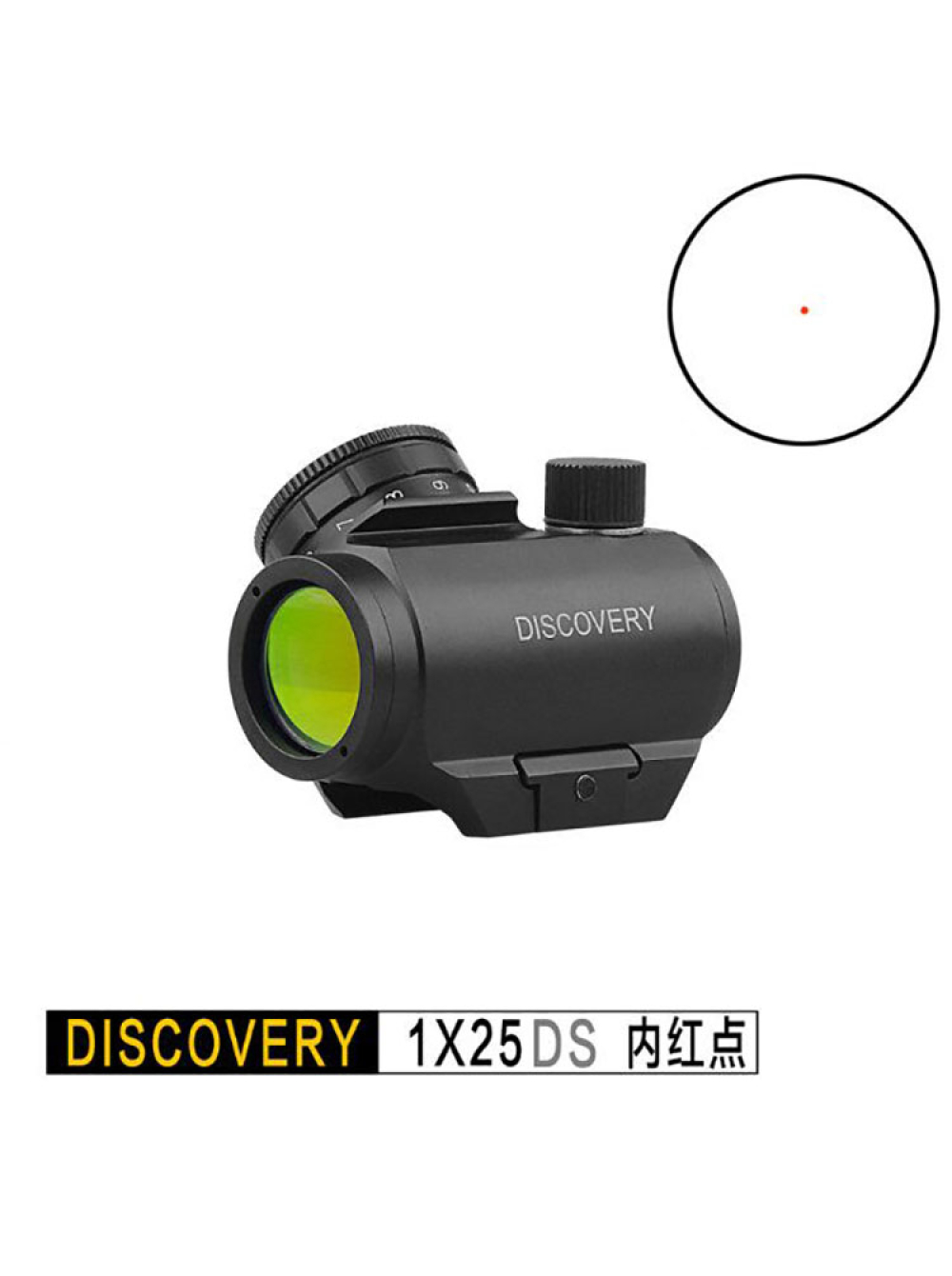 Приціл коліматорний Discovery Optics 1x25 DS Red Dot Sight