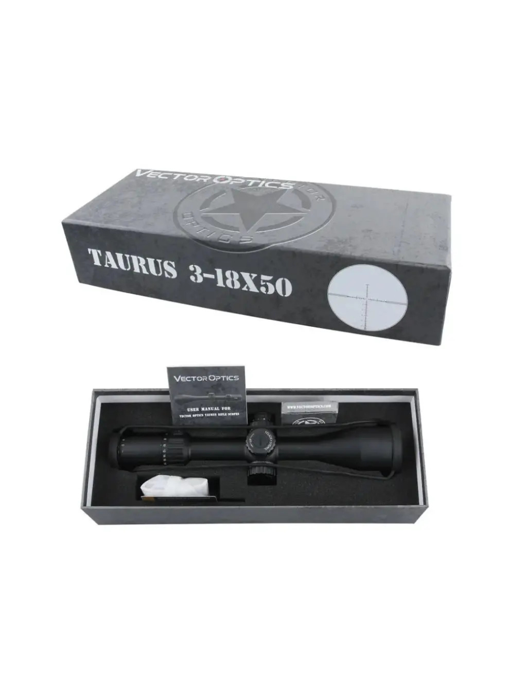 Приціл оптичний Vector Optics Taurus 3-18x50. Сітка MPX1 FFP з