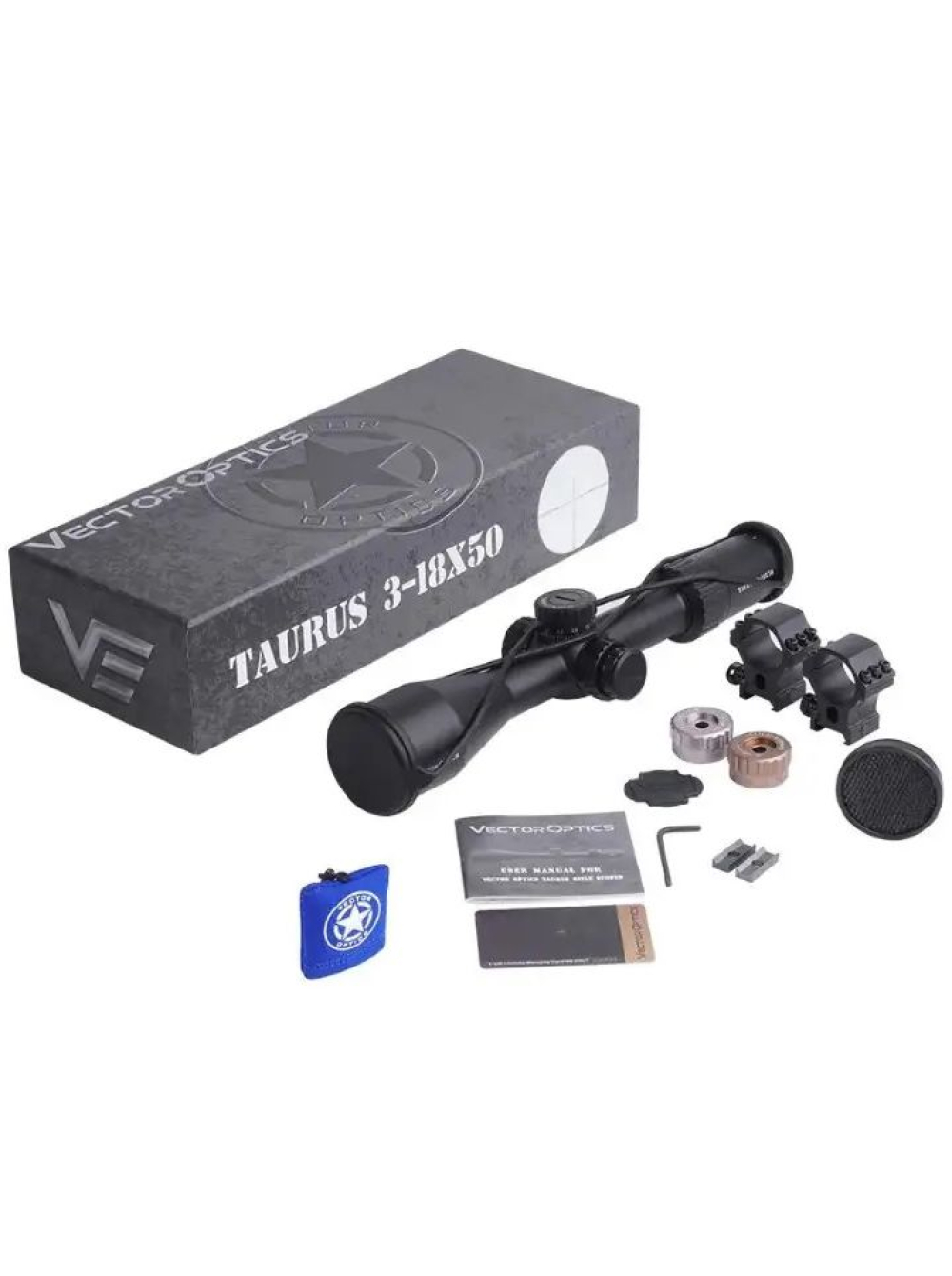 Прицел оптический Vector Optics Taurus 3-18x50. Сетка MPX1 FFP с