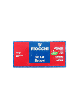 Патрон нарезной Fiocchi .300 AAC Blackout (7.62x35) HP / 8.1 г, 125 gr