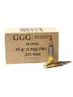 Набій нарізний GGG .223 Rem (5.56х45) FMJ / 3.56 г, 55 gr