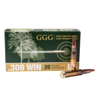 Патрон нарезной GGG .308 Win (7.62х51) пуля HPBT, 11.66 г / 180 gr