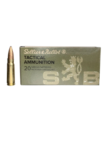 Патрон нарезной Sellier&Bellot .300 AAC Blackout SUBSONIC (7.62x35) FMJ / 13 г, 200 gr