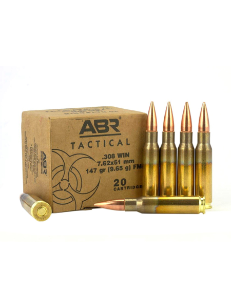 Набій нарізний ABR Tactical M80 .308 Win (7.62x51) FMJ BT / 9.56 г, 147 gr