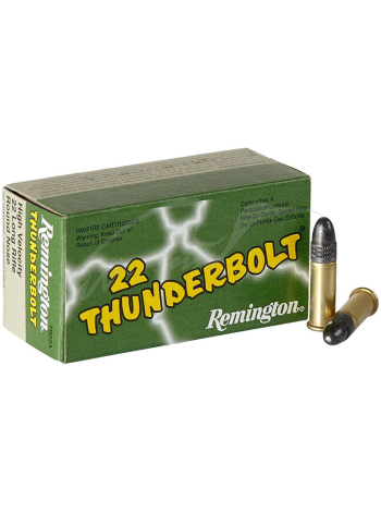 Патрон нарезной Remington Thunderbolt High Speed .22LR / пуля RN / 2.6 г, 40 gr