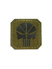 Шеврон «Каратель» / Punisher, чёрный, 40х40 мм