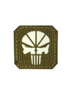 Шеврон «Каратель» / Punisher, светонакопительный, 40х40 мм