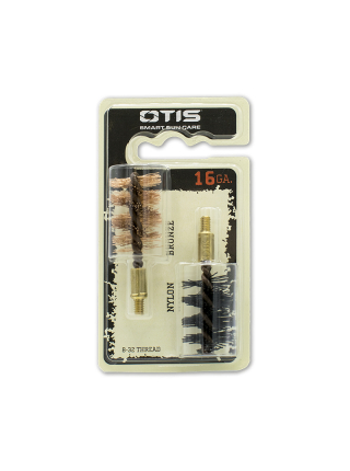 Набір йоржиків OTIS 16 Ga Bore Brush 2 Pack (бронзовий і нейлоновий)