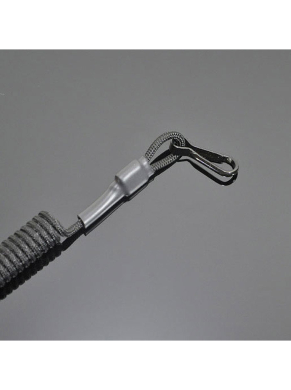 Шнур витой страховочный с креплением фастекс и карабином / цвет: олива