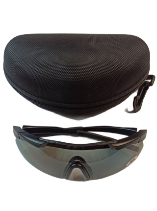 Тактичні захисні окуляри Xaegistac з 3 лінзами (Black Frame)