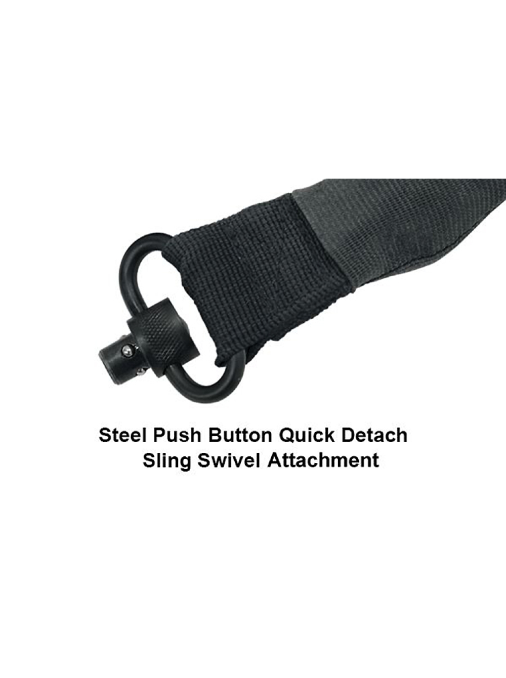 Ремінь збройовий тактичний Leapers Bungee з QD-антабками / одноточковий