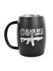 Кружка стальная Black Rifle Coffee Company Classic Logo Stainless Steel Mug 390 мл / чёрная
