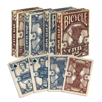 Карты игральные коллекционные Bicycle Civil War, республиканские (красные)