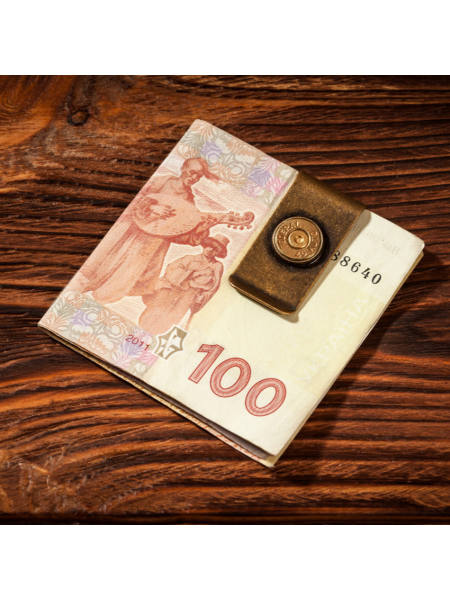 Затискач Gun&Fun для грошей з донцем гільзи .45ACP / бронза