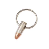Брелок-патрон Lucky Shot 9 mm Nickel Keychain