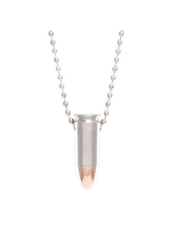 Кулон-патрон Lucky Shot 9 mm Nickel Necklace