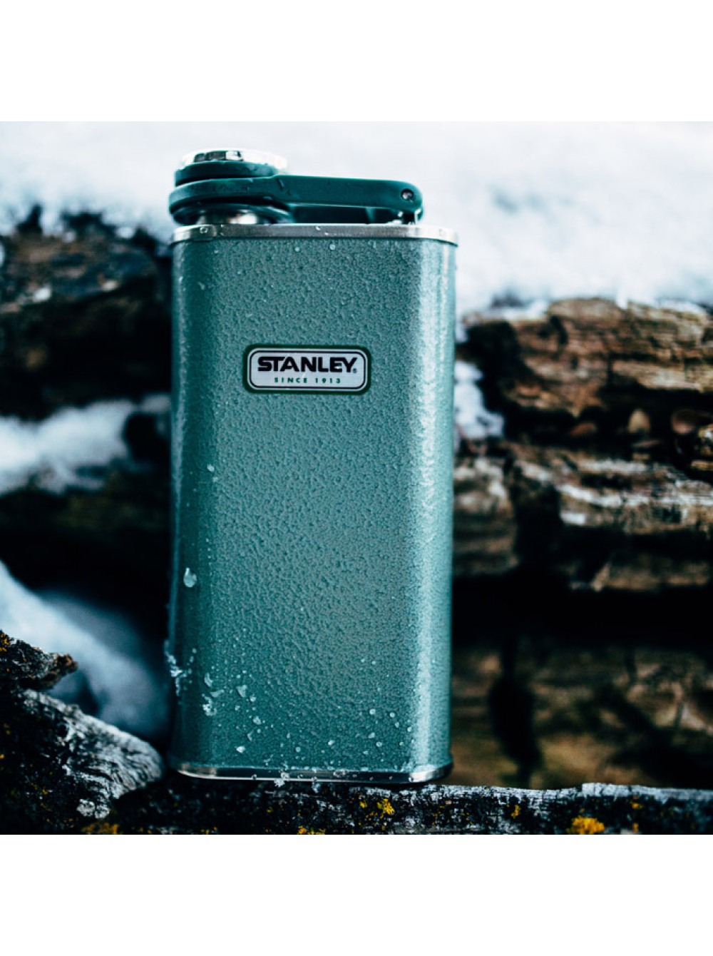 Фляга Stanley Classic Wide Mouth Flask, 240 мл / колір: Hammertone Green