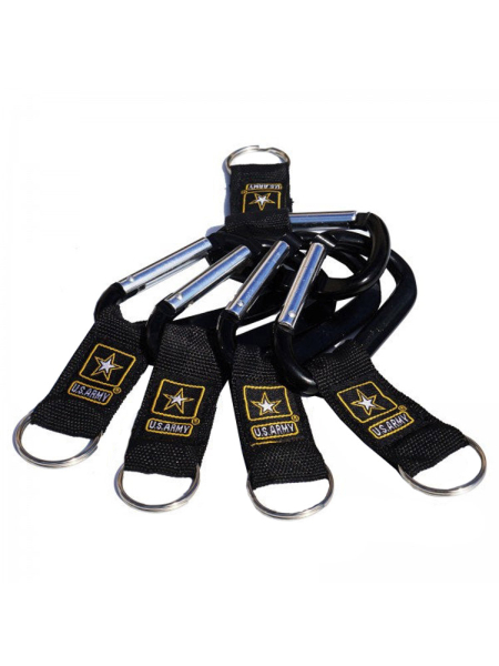 Брелок-карабин с кольцом US Army