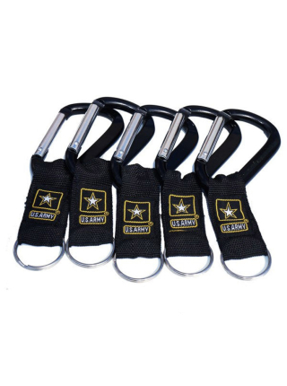 Брелок-карабин с кольцом US Army