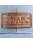 Кепка Black Rifle Coffee Company Leather Patch Trucker Hat – Grey w/Black Mesh