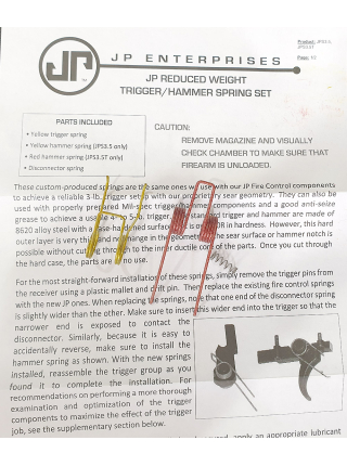 Комплект пружин УСМ JP Enterprises Trigger Spring Kit 3-1/2lb Reduced Power для AR-15 (полегшені)