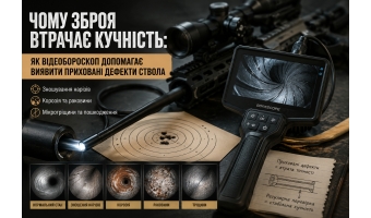 Чому зброя втрачає кучність? Перевірка ствола відеобороскопом