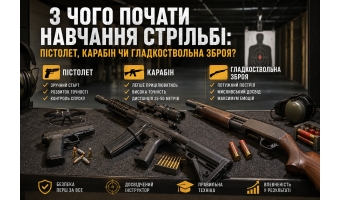 З чого почати навчання стрільбі: пістолет, карабін чи рушниця
